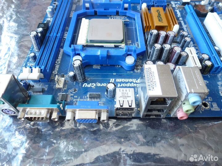 Материнская плата ам3 рабочая с процессором
