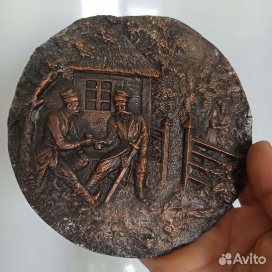 Медные панно Казаки и Олимпиада 80