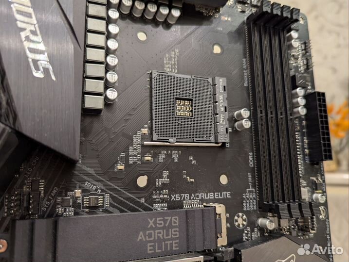 Топ gigabyte x570 aorus elite материнская плат am4