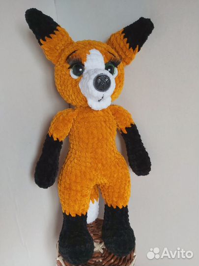 Краб, Лиса. Игрушки ручная работа