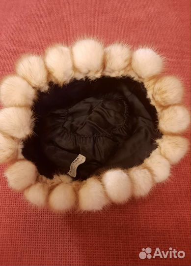Шапка норковая женская