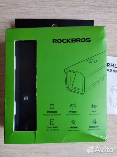 Фонарь для велосипеда rockbros RHL1000