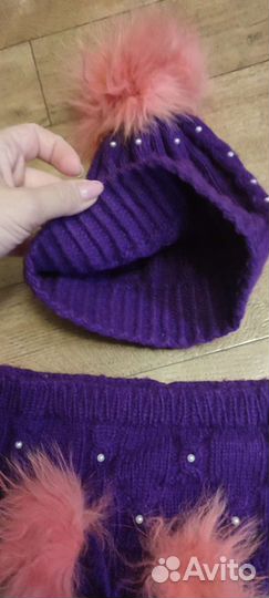 Шапка и снуд для девочки