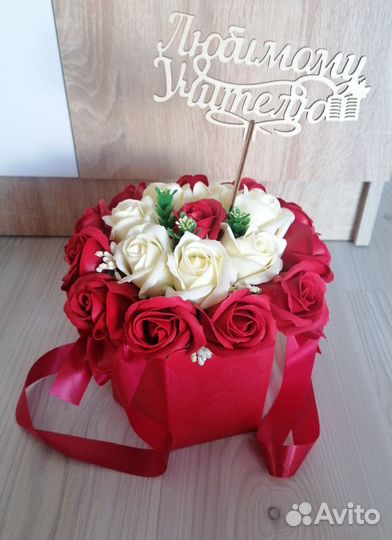 Букет из мыльных роз