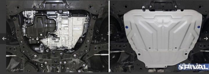 Защита картера Алюминий, Toyota Rav4 2019