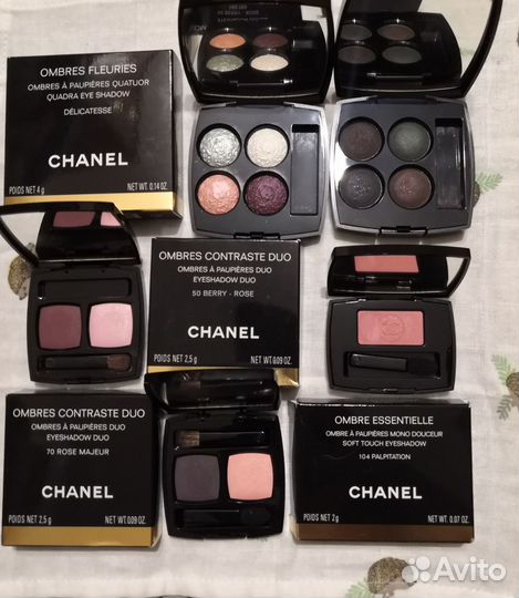 Палетки теней Chanel,Burberry,Shiseido, Sigil