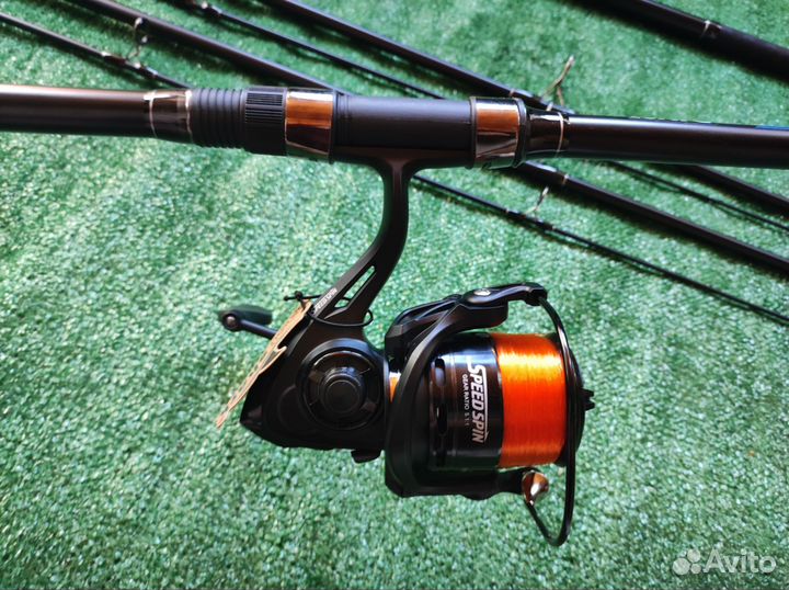 Удилища с катушками карповые 2+2 комплект