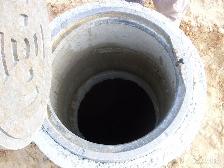 Септик из бетонных колец под ключ с установкой