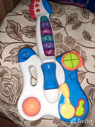 Гитара игрушечная весёлая рабочая