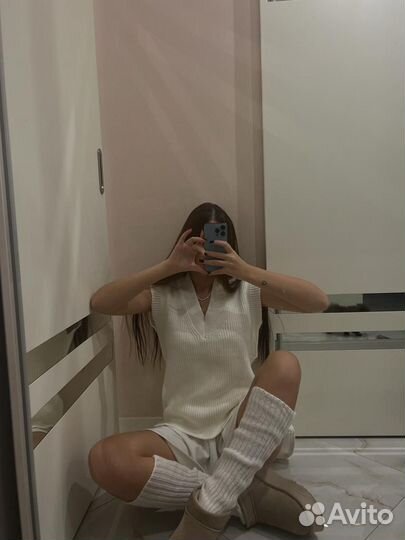 Жилет женский вязанный