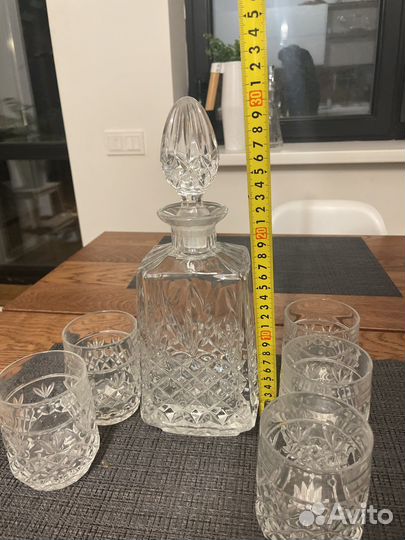 Графин штоф хрустальный СССР, Богемия и Монашка