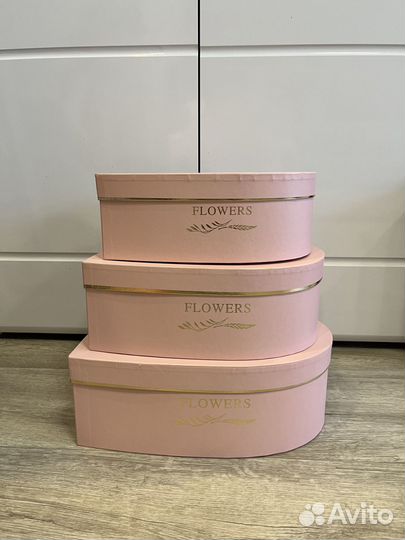 Коробки набор сердце 3в1