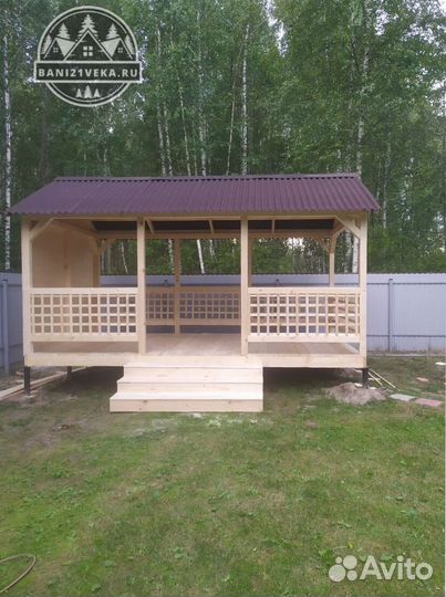 Беседка открытая 3х5