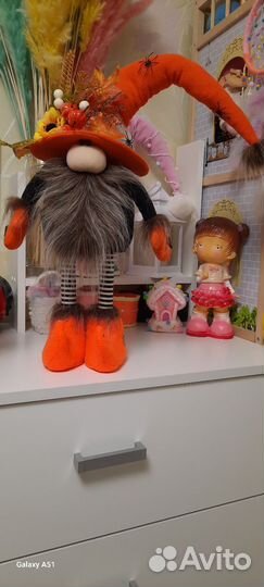 Осенний гном (Хеллоуин гном)