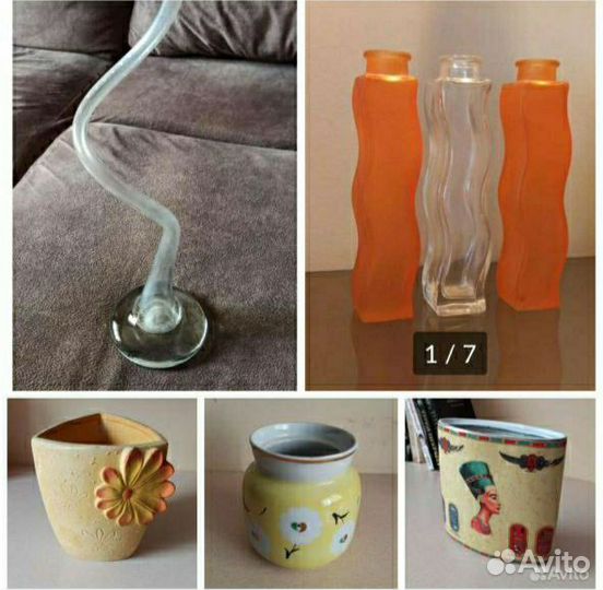 Ваза для под 1 цветок цветное стекло Икея Icea