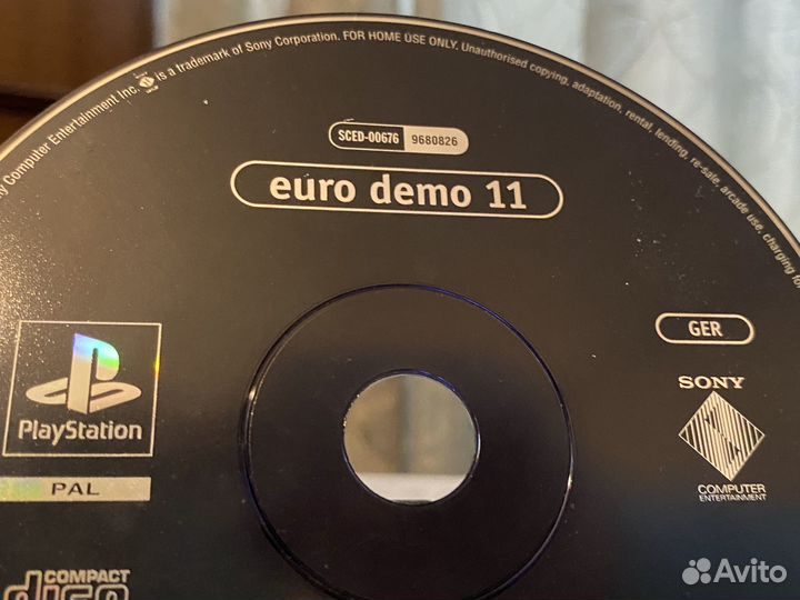 Euro Demo 11 Sony Playstation PAL демо лицензия