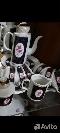 Сервиз чайный и кофейный,Германия,Кобальт,Рейнмах