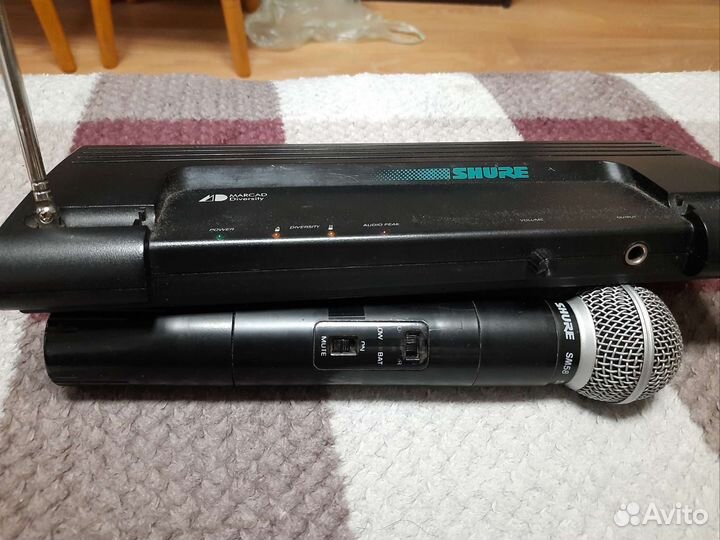 Фирменный микрофон Shure производства Малайзии