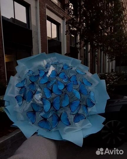 Готовый букет из бабочек