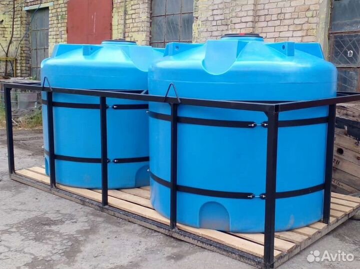 Емкость пластиковая для воды кас жку кассеты 5тонн