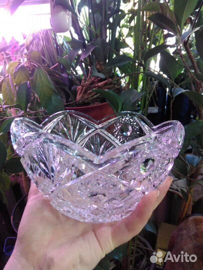 Хрустальная салатник/конфетница