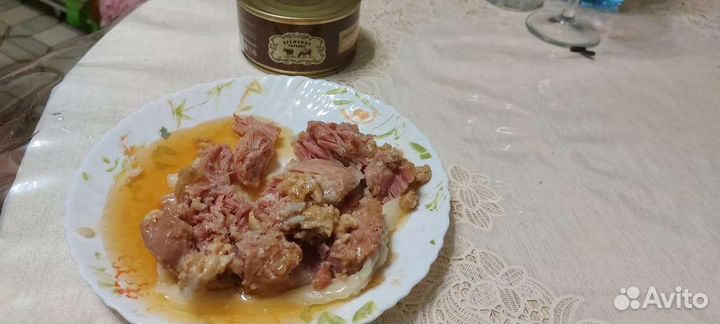 Тушенка свиная, свинина тушёная Гост высший сорт