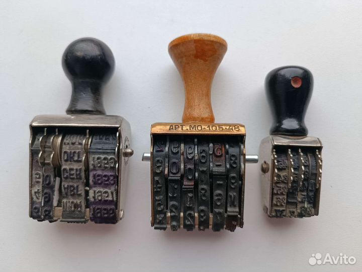 Датер СССР. 3 шт в лоте. Штамп. Нумератор.Печать