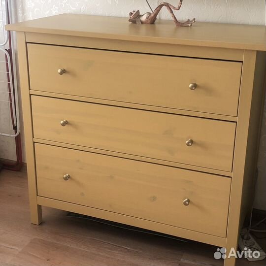 Комод IKEA хемнэс Жёлтый