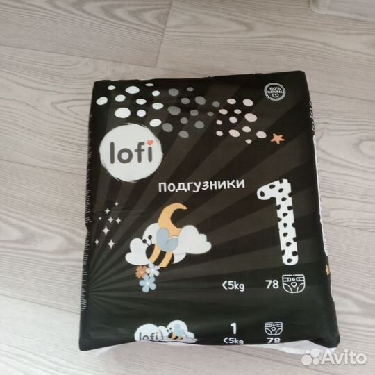 Подгузники lofi 1 размер 78 штук
