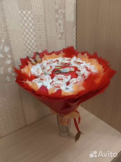 Букет к 1 сентября из Рафаэлло