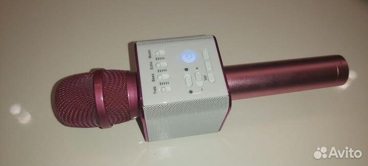 Микрофон для живого вокала MicGeek Q9, розовый