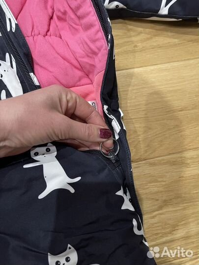 Комбинезон зимний crockid 80-86 для девочки