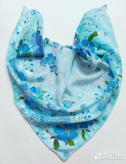 Шёлковый платок батик ручная роспись 