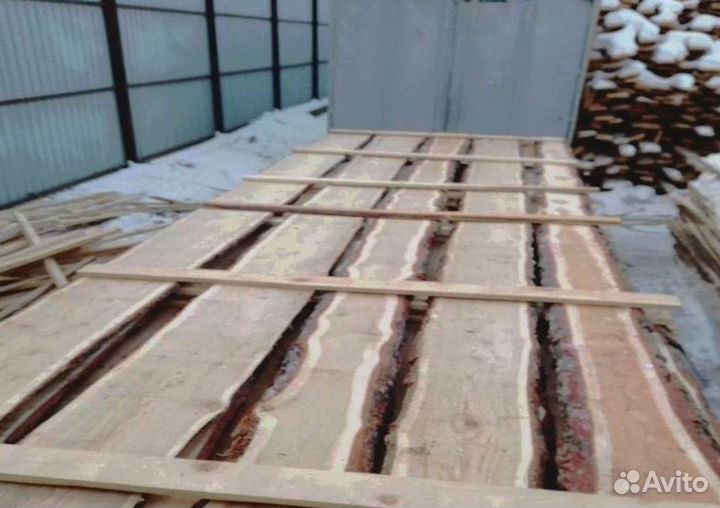 Доска необрезная лиственница