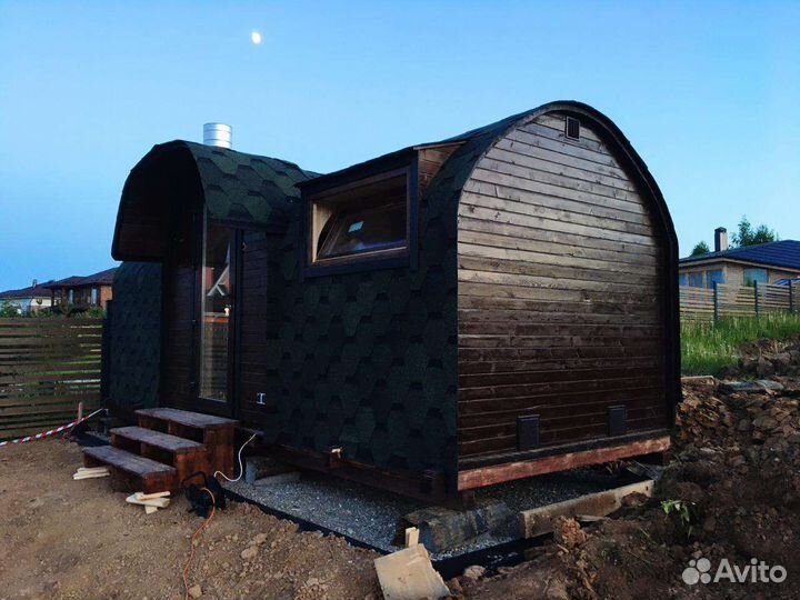 Баня бочка Квадро и викинг