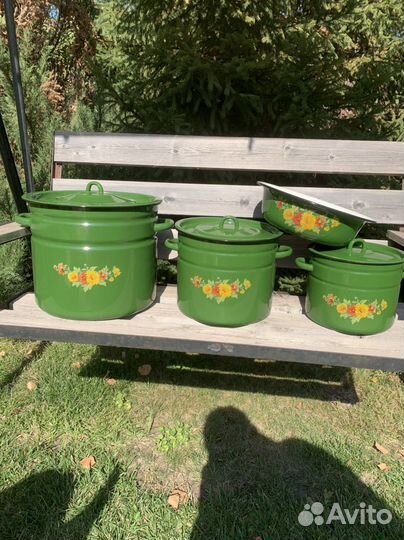 Набор посуды эмалированной новый