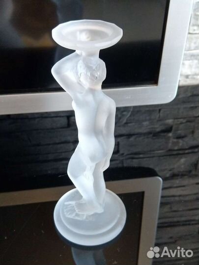 Подсвечник Гусь хрустальный