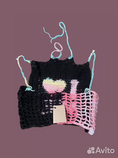 Вязаный топ