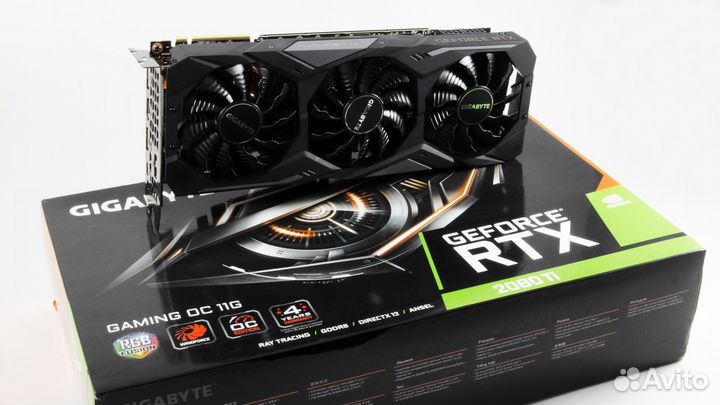 Видеокарта gigabyte GeForce RTX 2080 Ti gaming OCB