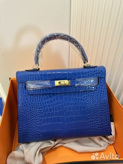 Сумка Hermes Kelly под крокодила