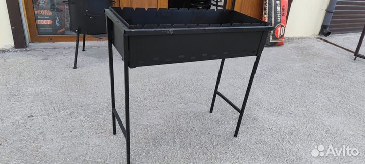 Мангал 2 мм сталь на 11 шампуров 70*30