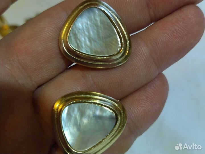 Запонки перламутр СССР