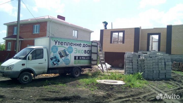 Утеплитель для стен блок-кирпич - эковата