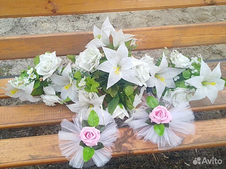 Украшение на свадебное авто