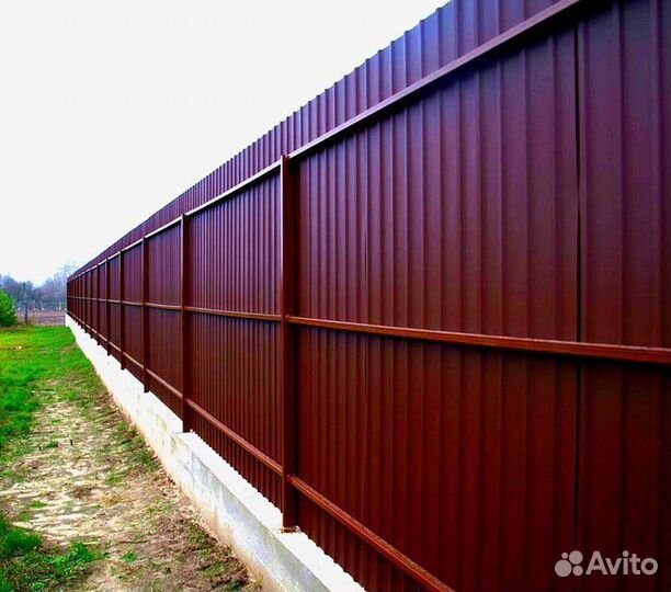 Забор из профнастила