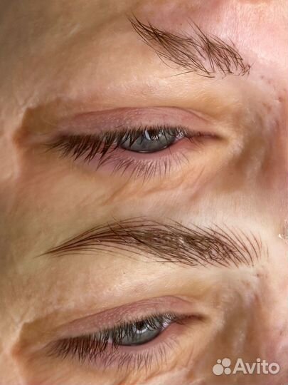 Перманентный макияж бровей волосковая техника