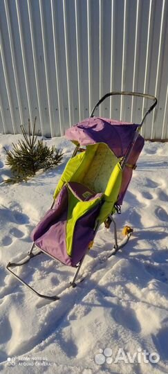 Коляска санки детские