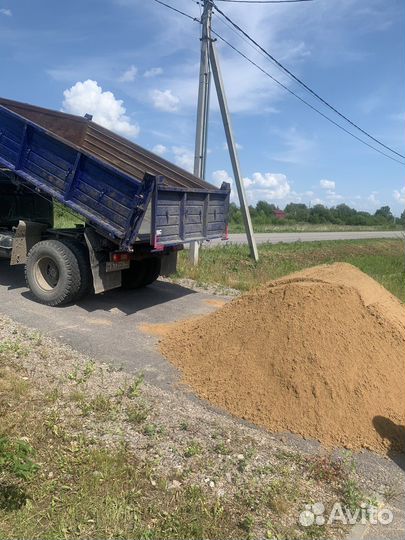 Доставка песок щебень