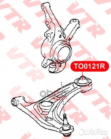 Сайлентблок нижнего рычага передней подвески, задн