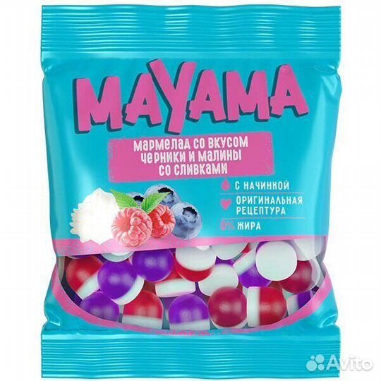 Мармелад Mayama Черника и Малина со Сливками 70г